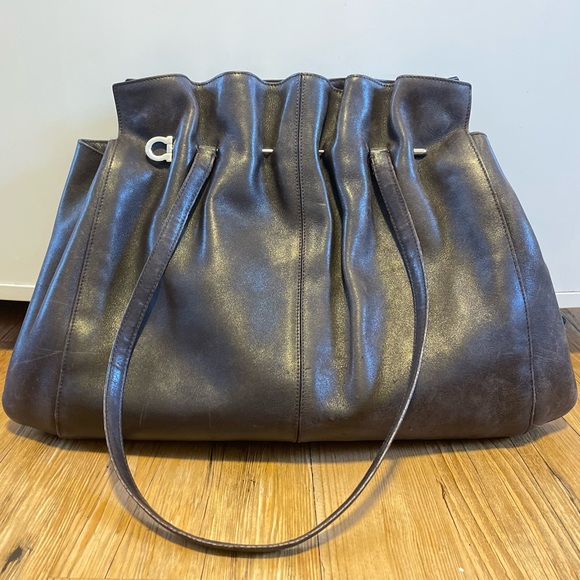Salvatore Ferragamo Handbags - Vintage chocolate brown Ferragamo bag